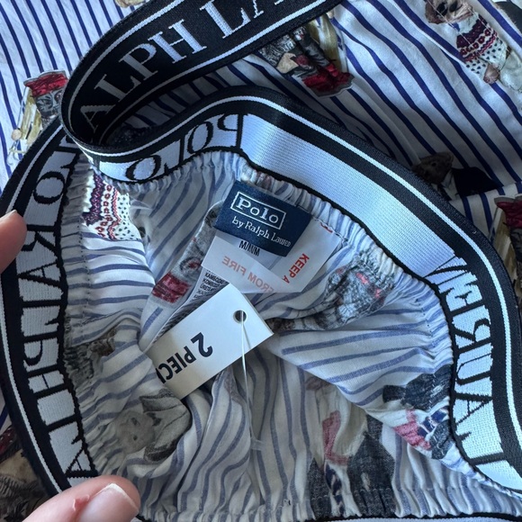 Polo by Ralph Lauren Blue Striped Pajamas - Picture 6 of 6